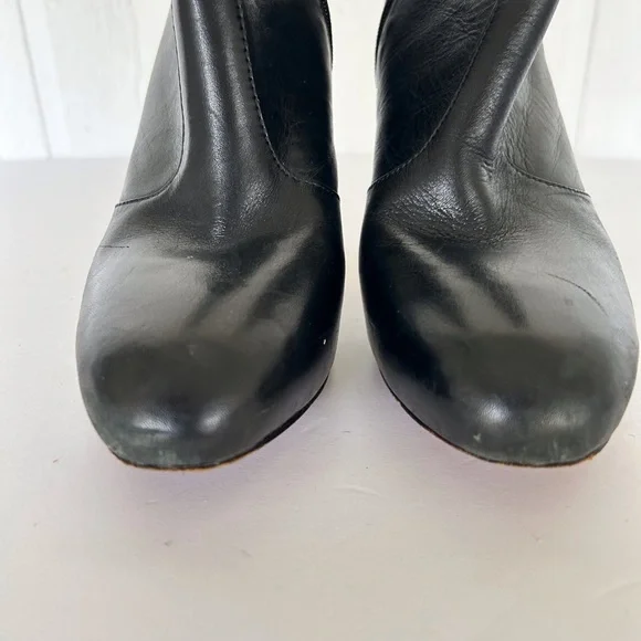 VIA SPIGA BLACK LEATHER BOOTS SIZE 8.5 - Picture 5 of 16